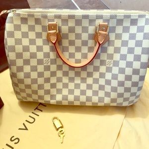 Louis Vuitton Speedy 35 Damier Azur